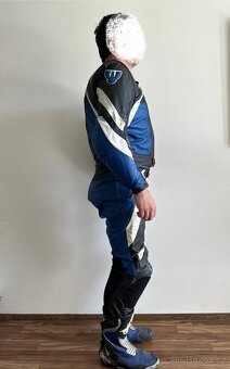 Motorkářský komplet kombinéza, rukavice, boty - 3