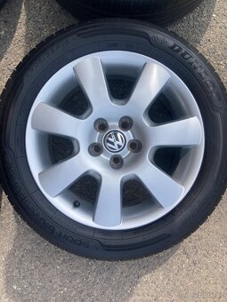 Alu 5x100 r16,Vw,Škoda,letni 205/55 r16 - 3