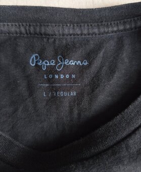Pánské černé tričko Pepe Jeans, velikost L - 3