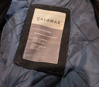 CALAMAR LUXUSNÍ VLNĚNÝ ZIMNÍ PÁNSKÝ KRÁSNÝ KABÁT TOP XL - 3