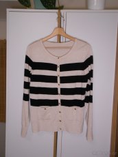 Proužkovaný propínací svetřík Atmosphere (vel. 38) - 3