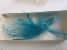 starší brože s peřím + naušnice - 3