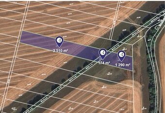 Prodej podílu 1/2 pole 7 052 m², Újezd - 3