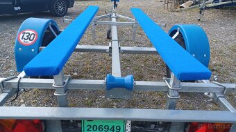 Vozík, přepravník skútrů, nafukovacích člunů, lodí 600 kg - 3
