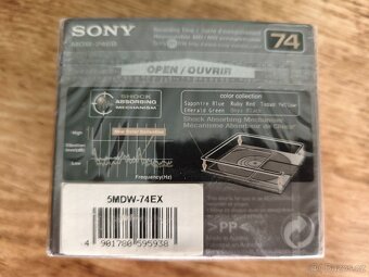 5 ks nových minidisc minidisk ů Sony Color 74 minut,čti popi - 3
