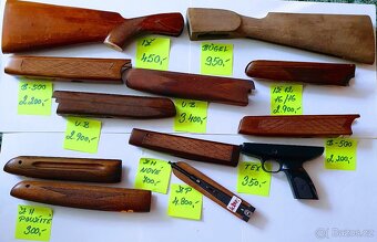 Prodám pažby na zbraně, tel. 728 167 401 - 3