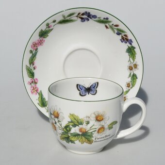 Bylinková porcelánová sada -cajnik +dvojset +mlékovka +hrnek - 3