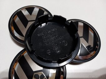 Středové krytky Vw, 65x56mm, chrom logo - 3