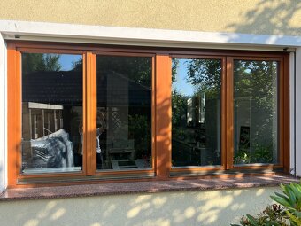 Dřevěná okna s izolačním dvojsklem, Balkónové stěny. - 3