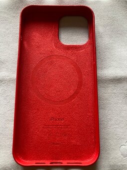 Apple kožený kryt červený na iPhone 12 Pro Max - 3
