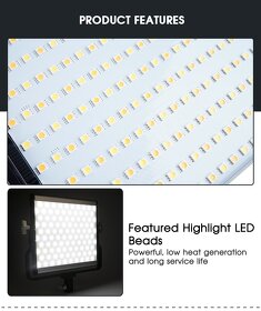 Profesionální LED foto/video světelná regulovatelná souprava - 3