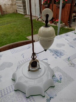 Starožitné závěsné svítidlo Art Deco - 3