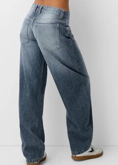 Rifle, džíny buggy Relaxed fit - bershka N.O.V.É - 3