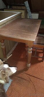 Stůl masiv - starožitný - 3