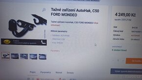 tažné zařízení ford mondeo 2007 - 2014 - 3