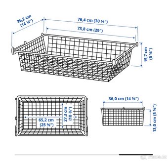 Kose 2ks s výsuvným podnosem Ikea - 3
