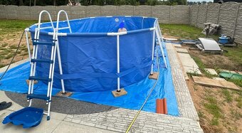 Bazén 6,1x3,66x1,22m;+písk.filtrace Marimex ProStar6;+solar - 3