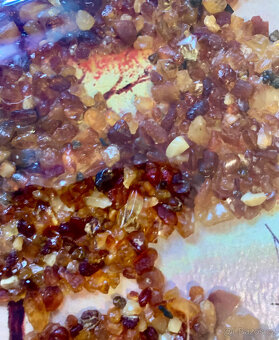 Luxusní jantarový obraz „Maják a plachetnice“ – originál - 3