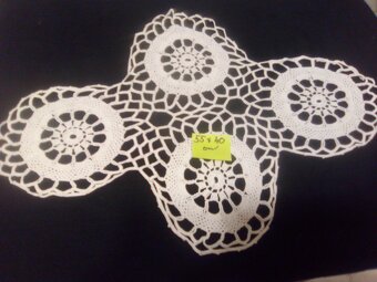 STARÉ HÁČKOVANÉ -PLETENÉ DEČKY - RUČNÍ PRÁCE - 3