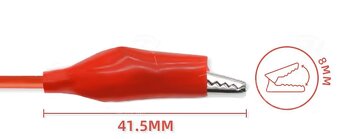 DC kabel redukce krokodýl 2,1mm / 5,5mm - 3