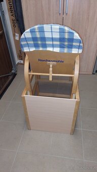 Dětská jídelní židlička dřevěná - 3