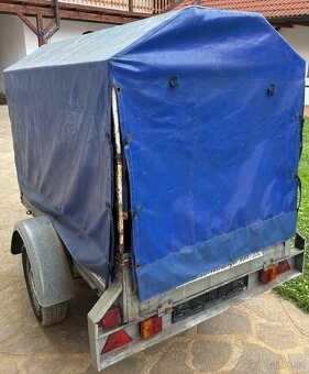 Bržděný přívěs 210x110x130 , vozík s plachtou 1000kg - 3