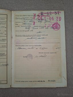 Technický průkaz Jawa ČZ 250 / 353 - 3