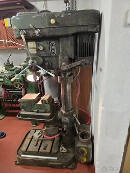 Sloupová vrtačka,  soustruh, kotoučová bruska - 3