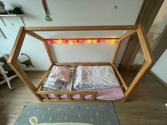 Dětská domečková postýlka 160x80 - 3