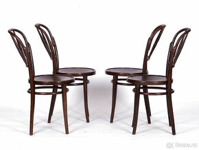 Bukové židle s dřevěnými sedáky, 4 ks. - 3