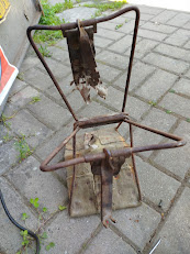 stará vojenská skládací stolička - WW2 - 3