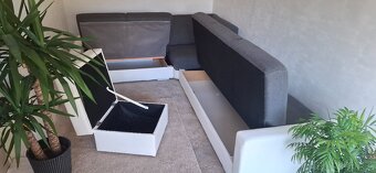 Rozkládací sedací souprava s úložným prostorem + BONUS. - 3