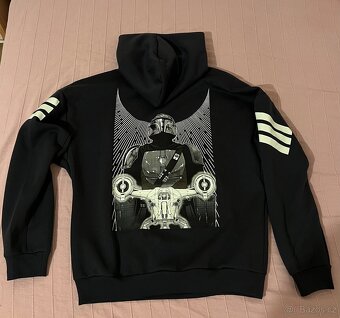 Adidas mikina Star Wars the mandalorian back graphic pánská - 3