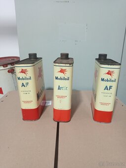 Mobiloil Paegas stará plechovka od oleje 2l - 3
