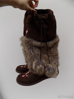 dámské kožešinové boty v.41-42 - 3