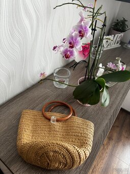 Slaměná kabelka do ruky - nová - 3