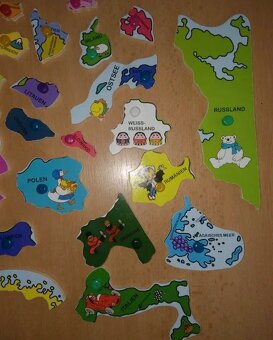 Puzzle dřevěné Evropa - 3