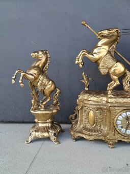 Starožitné bronzové hodiny Imperial - 3