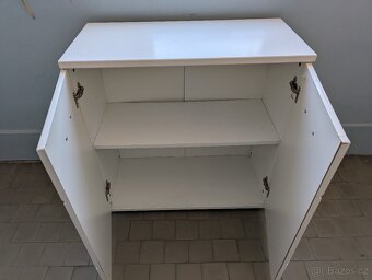 Komoda skříňka bílá 74x73 cm - 3