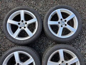 Alu orig letni sada Volkswagen 5x112 7,5J ET50 225/45 R17 - 3