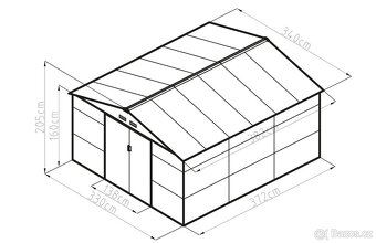 Zahradní domek G21 GAH 1300 - 3