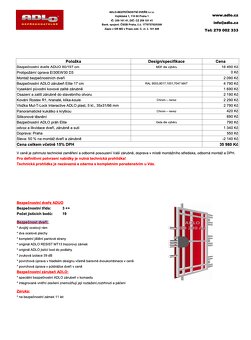 Bezpečnostní dveře ADUO 80/197 cm vč. Vložky Mul-T-Lock - 3