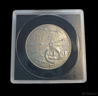 Stříbrná 100 Koruna 1989 - 17. Listopad - 3