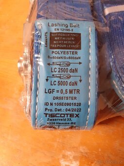 Prodám kurty (upínací popruhy) s ráčnou - 3