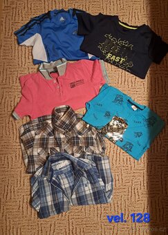 Klučičí tílka a trika vel. 128 - 3