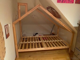 Dětská domečková postel s úložným prostorem - 3