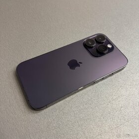 iPhone 14 Pro 128GB deep purple, pěkný stav, rok záruka - 3