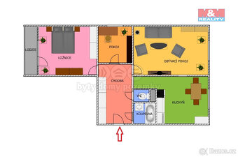 Prodej bytu 3+1, 73 m², Kamenický Šenov, ul. Pískovec I - 3