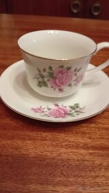 Porcelánová retro sada šálků a podšálků - 3