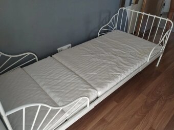 Dětská postel IKEA Minnen bílá + matrace a rošt - 3